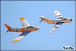 North American F-86F Sabre   &  MiG-15 - Planes of Fame Airshow 2009 [ DAY 1 ]