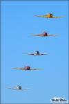 North American AT-6 Texans - Riverside Airport Airshow 2009