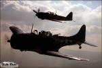 Douglas SBD-5 Dauntless   &  A6M5 Zero - Air to Air Photo Shoot - December 3, 2005