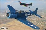 Douglas SBD-5 Dauntless   &  A6M5 Zero - Air to Air Photo Shoot - December 3, 2005