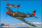 Bell P-63 Kingcobra   &  P-51D Mustang - Air to Air Photo Shoot - September 6, 2015