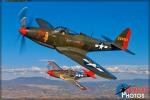 Bell P-63 Kingcobra   &  P-51D Mustang - Air to Air Photo Shoot - September 6, 2015