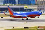 Southwest Airlines 737 - Lyon Air Museum: B-25 Day - April 9, 2011