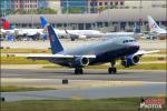 United Airlines A319 - Lyon Air Museum: B-25 Day - April 9, 2011