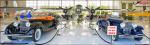 Panorama Photo: Duesenbergs and B-25J - Santa Ana, California: Lyon Air Museum - Duesenberg Exhibit - July 8, 2011