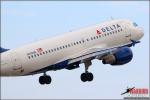 Delta Airlines A319-114 - Lyon Air Museum: TA-4J Skyhawk Arrival - August 16, 2012