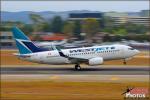 WestJet Airlines 737-700 - Lyon Air Museum: TA-4J Skyhawk Arrival - August 16, 2012