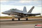 Featuring: US Navy and Marine F/A-18C/D Hornets and F/A-18E/F Super Hornets along with the USN Flight Demonstration Team Blue Angels on the flight line of the Naval Air Facility El Centro during a standard day of launches and recoveries at the base.