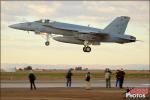 Featuring: US Navy and Marine F/A-18C/D Hornets and F/A-18E/F Super Hornets along with the USN Flight Demonstration Team Blue Angels on the flight line of the Naval Air Facility El Centro during a standard day of launches and recoveries at the base.