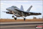 Featuring: US Navy and Marine F/A-18C/D Hornets and F/A-18E/F Super Hornets along with the USN Flight Demonstration Team Blue Angels on the flight line of the Naval Air Facility El Centro during a standard day of launches and recoveries at the base.