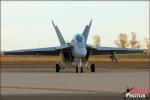 Featuring: US Navy and Marine F/A-18C/D Hornets and F/A-18E/F Super Hornets along with the USN Flight Demonstration Team Blue Angels on the flight line of the Naval Air Facility El Centro during a standard day of launches and recoveries at the base.