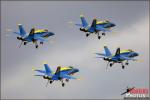 Featuring: US Navy and Marine F/A-18C/D Hornets and F/A-18E/F Super Hornets along with the USN Flight Demonstration Team Blue Angels on the flight line of the Naval Air Facility El Centro during a standard day of launches and recoveries at the base.