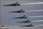 Featuring: US Navy and Marine F/A-18C/D Hornets and F/A-18E/F Super Hornets along with the USN Flight Demonstration Team Blue Angels on the flight line of the Naval Air Facility El Centro during a standard day of launches and recoveries at the base.